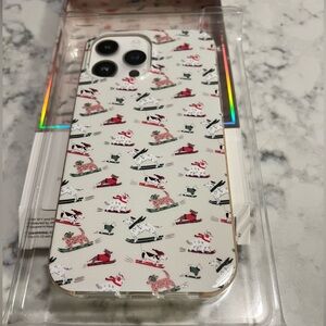 Pink Sky "Ski Dogs" iPhone 13/12 Pro Max Case with MagSafe new Dogs on Ski